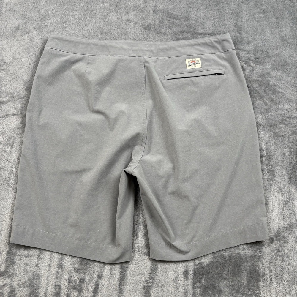 Faherty Shorts Mens 35 Gray All Day Hybrid Quick Dry Stretch Drawstring MSC0007 - Picture 8 of 8